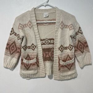 Abercrombie Kids Tribal Knit Cardigan | Size 5/6 | Fall Sweater